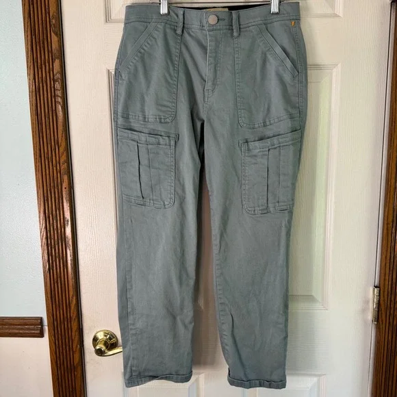 Democracy Cargo Pants AB Tech Utility Stretch Green Size 10